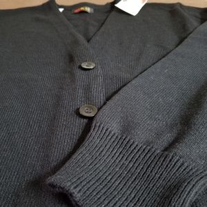 Black Cardigan Sweater